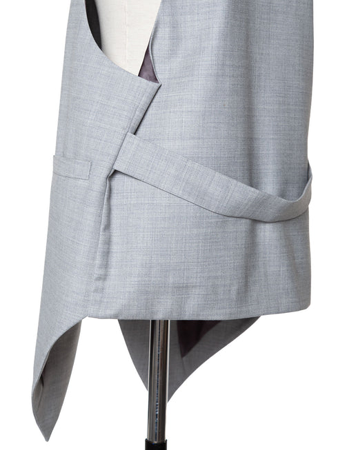 silk wool easy vest